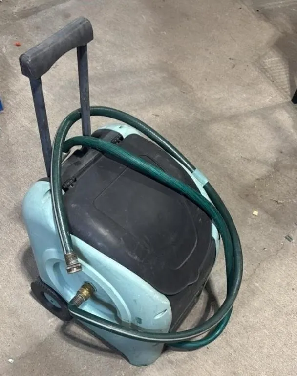 Garden Hose Reel Storage.