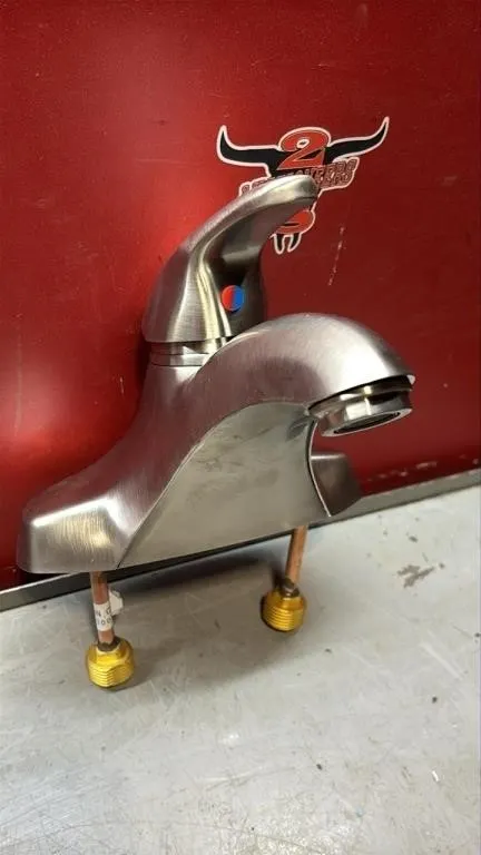 Chrome Mainline Bathroom Faucet. Appears Unused.