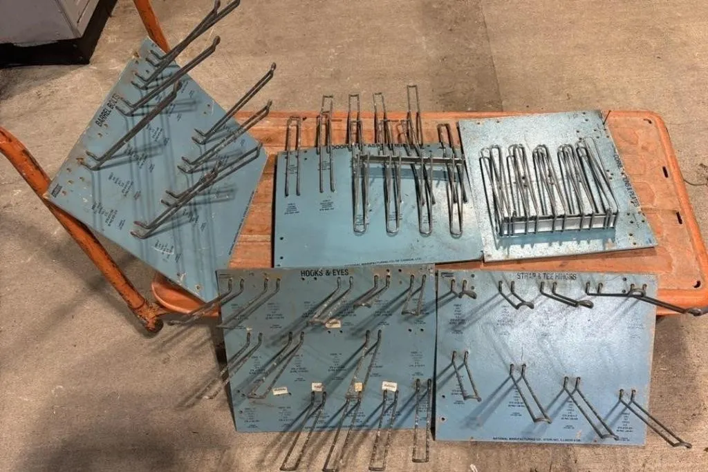 5 Vintage Parts Display Boards 18”Wx15”H.