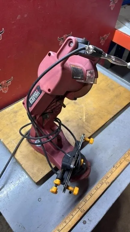 Chicago Chainsaw Sharpening Tool. Runs.