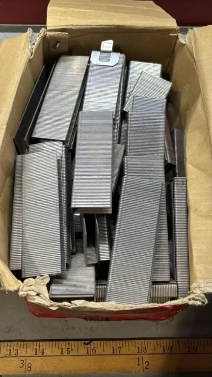Box of 1-1/2”, 16 Gauge Staple Packs.