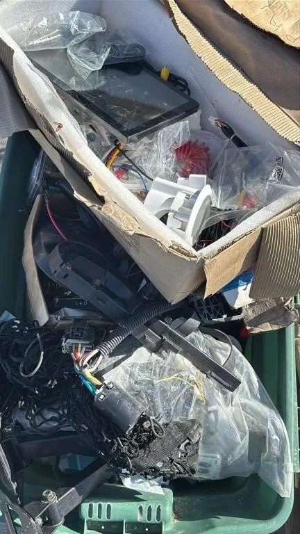 Tote Full Of Misc. Garage Items. *C