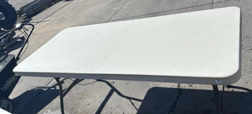 Elite Home Foldable Table 29.5”Wx71.5”Lx29”H. *C
