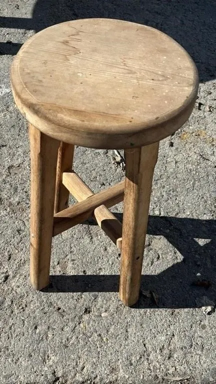 Vintage Wooden Stool. *C