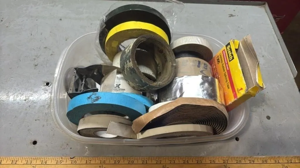 Tray of Asst. Tapes.