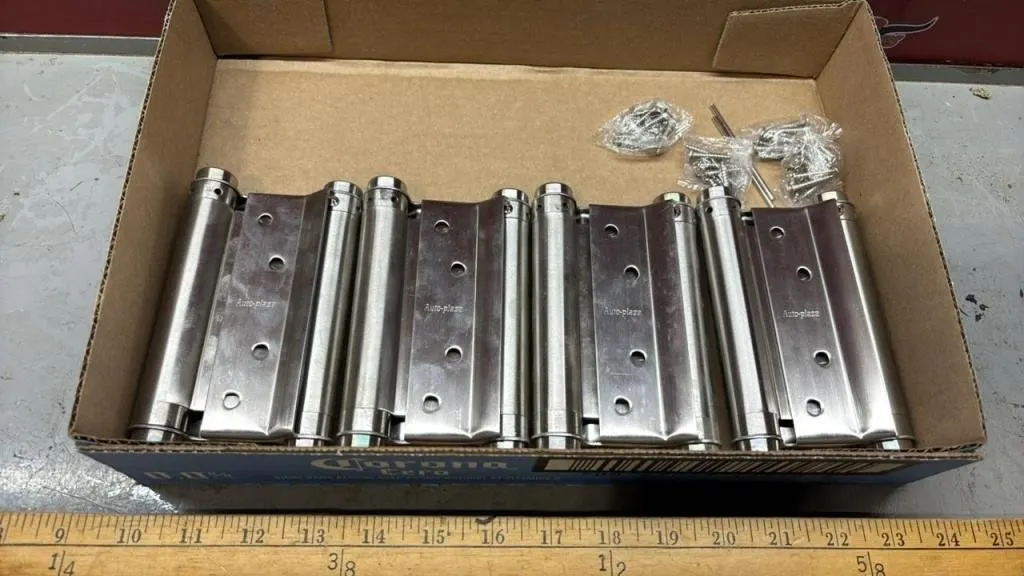 4 AutoPlaza Double Acting Spring Loaded Hinges.