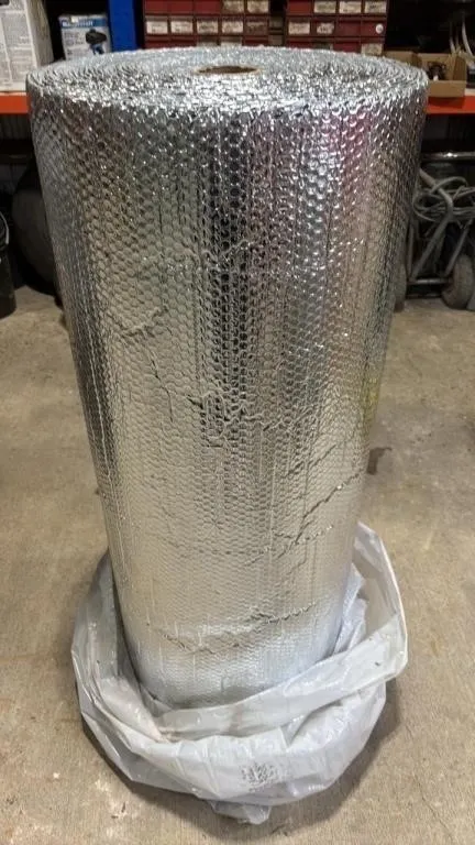 48”H Roll of Reflective Foil Bubble Insulation.
