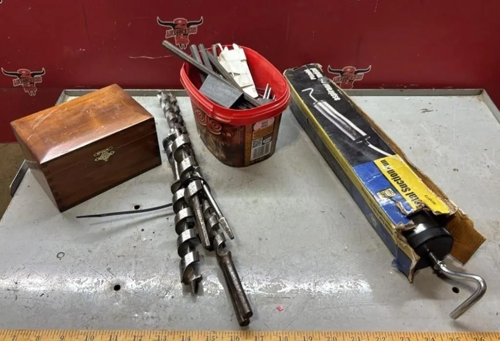Wood Bits, Suction Gun, Allen Wrenches, Etc.