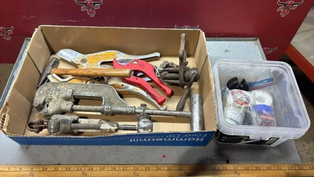 Plumbing Tools - Pipe Cutting, Tape, Etc.