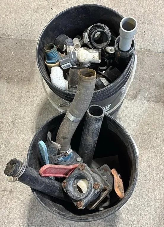 2, 5 gal Pails of Asst. Pipe Fittings.