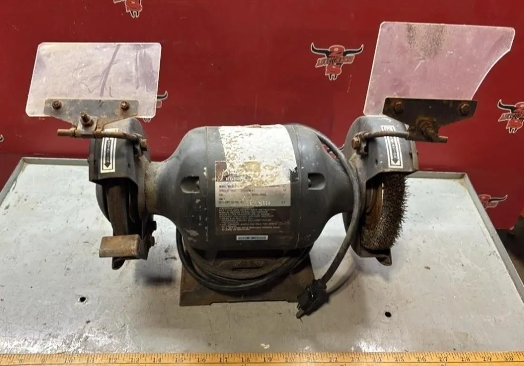 7” Bench Grinder. Works.