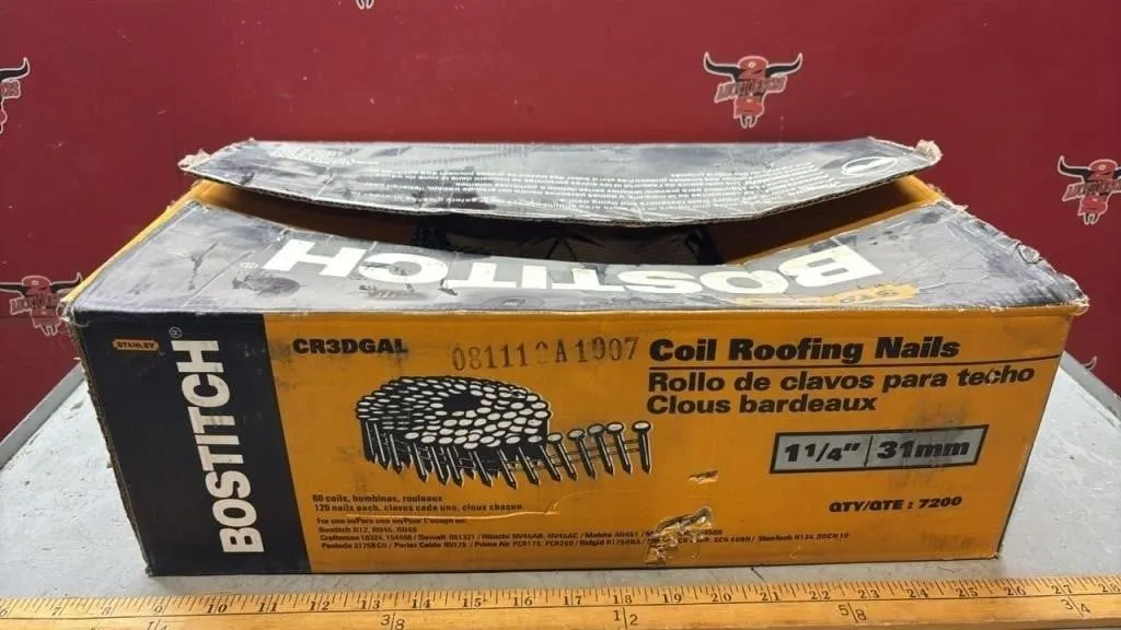 Bosch Coil Roofing Nails 1-1/4”.