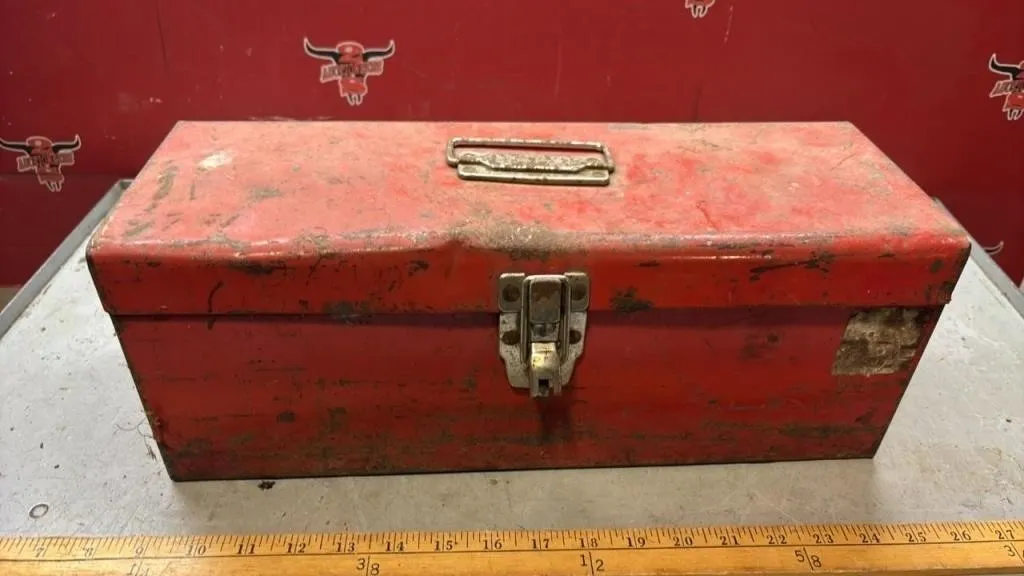 16.5” Metal Tool Box w/Contents.
