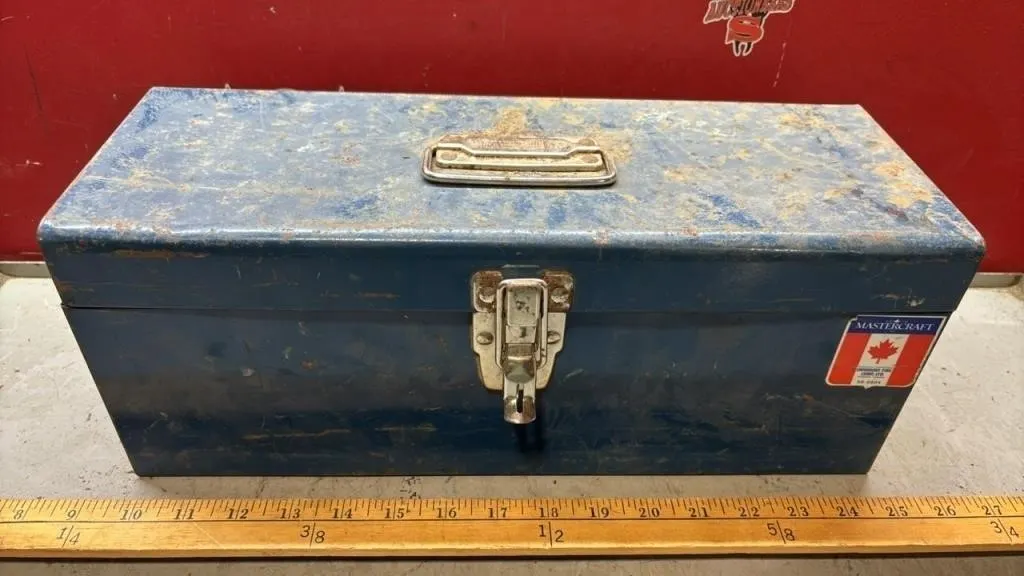 16” Metal Master Craft Tool Box w/Contents.