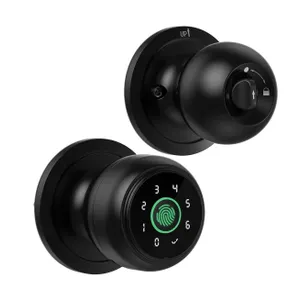 Lockin 4-in-1 Biometric Smart Door Knob Black