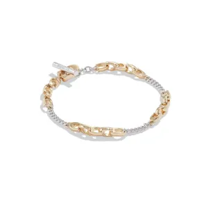 Coach Mixed Metal Chain Link Bracelet