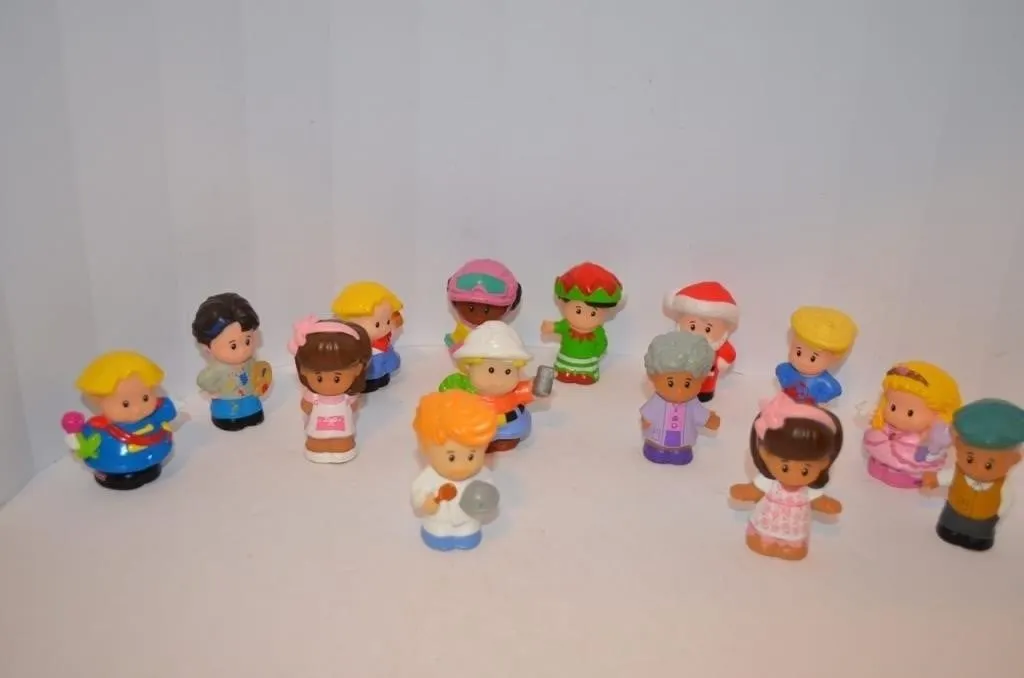 Assorted Fisher-Price Little People plastic toy