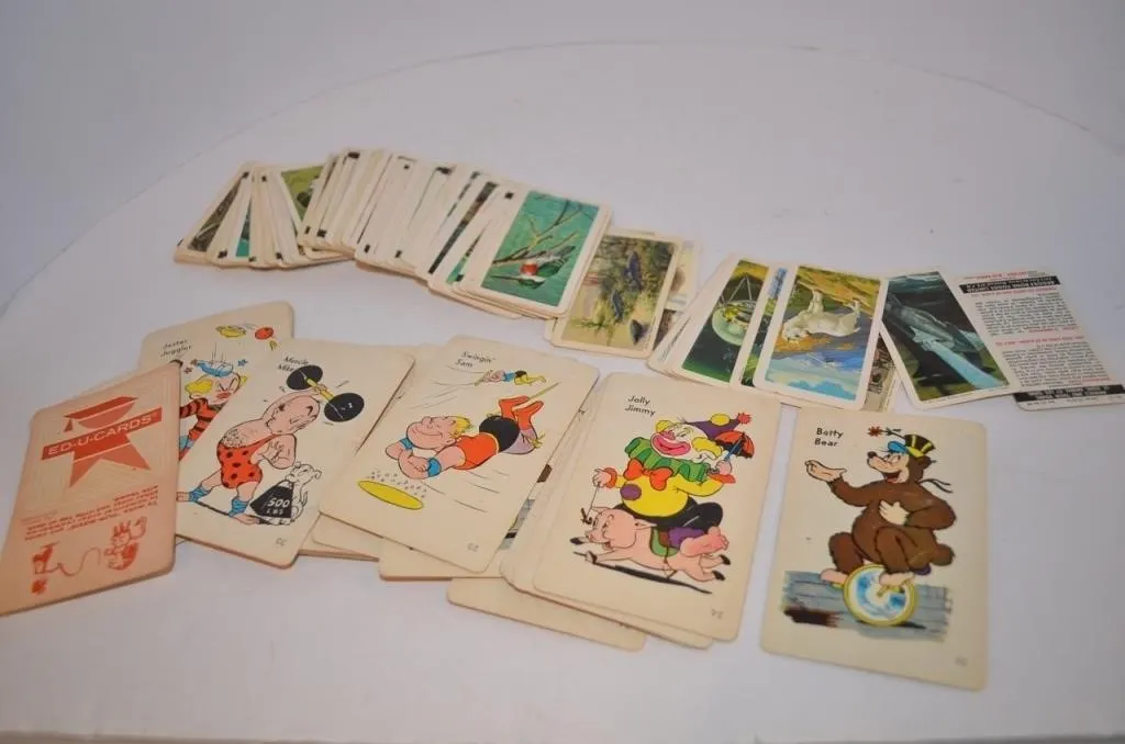 Vintage Ed-U-Cards Old Maid Circus Edition cards