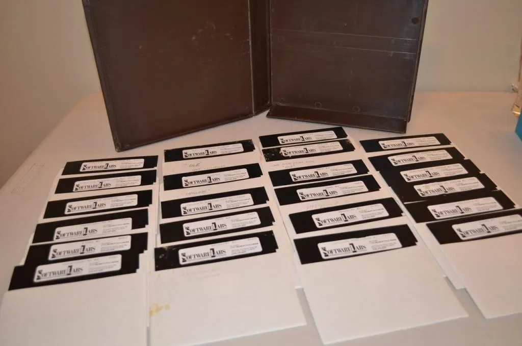 Vintage 5.25-inch floppy disks from The Software