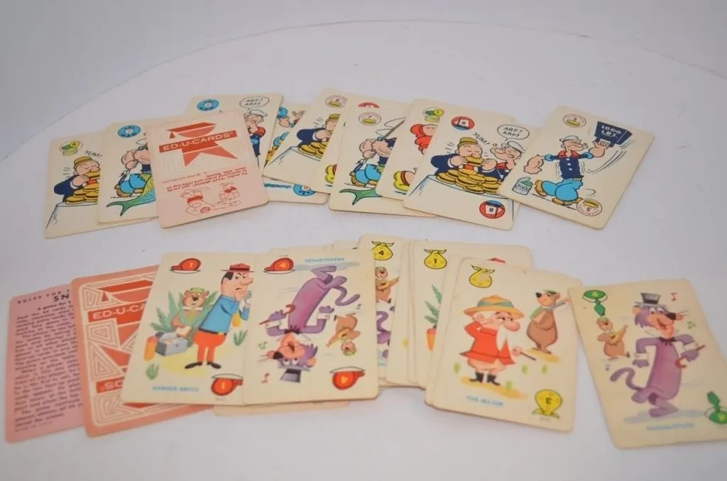 Ed-U-Cards children's card games from the late
