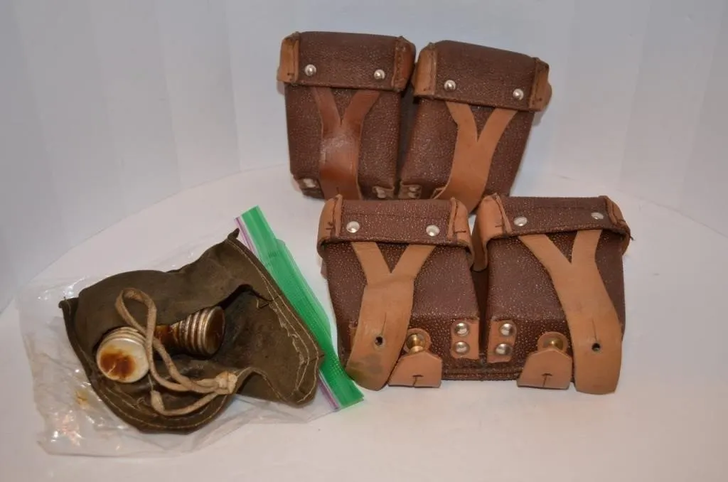 Soviet Mosin-Nagant 91/30 double-cell leather