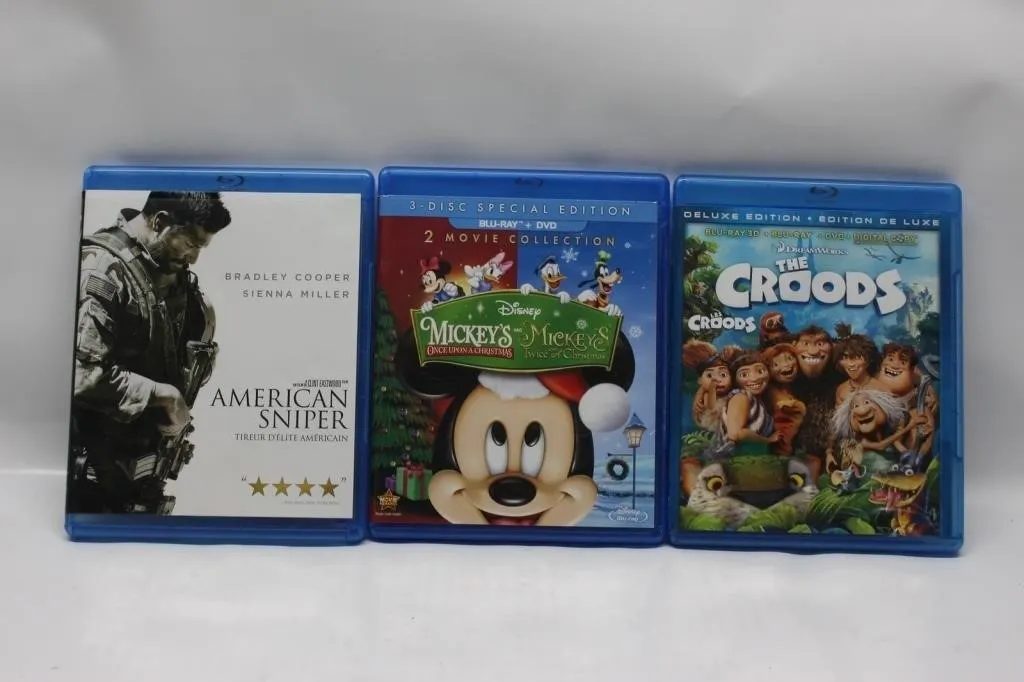 Blu-ray/DVD Lot: American Sniper, Mickey's
