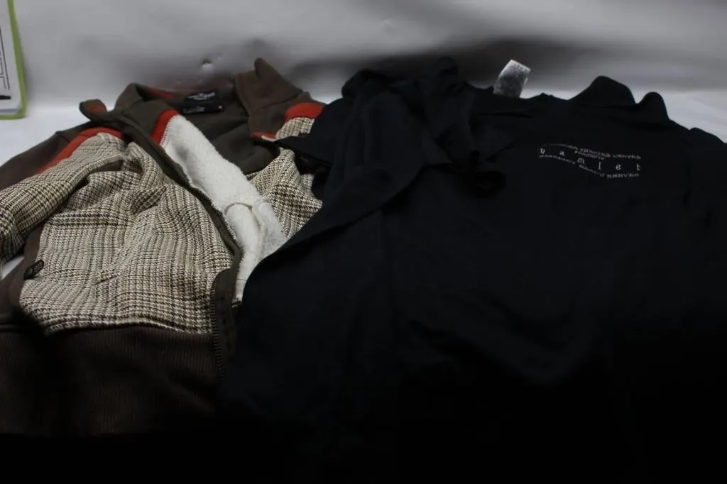 Used Men's Jacket & Black T-Shirt Lot