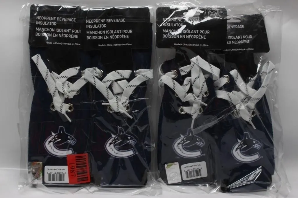 Vancouver Canucks Neoprene Beverage Insulators (4)