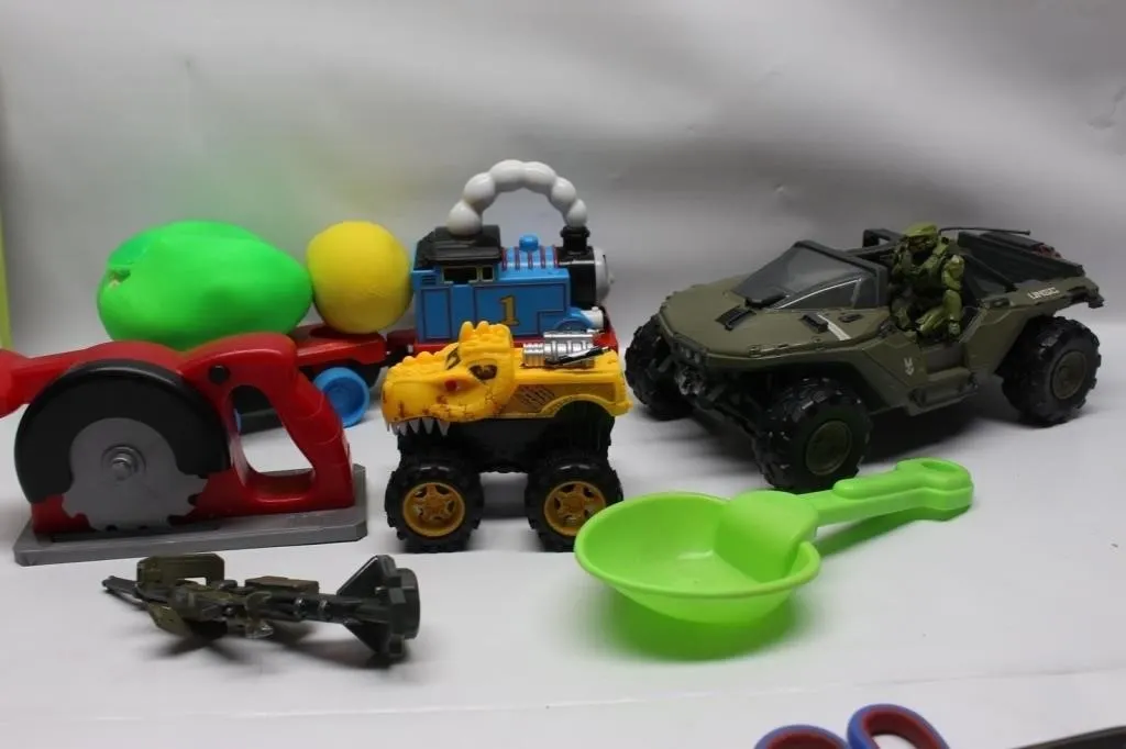 Toy Lot: Halo Warthog, Thomas Train, Monster Truck