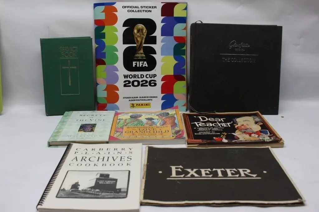Book Lot: FIFA 2026 Album, Cookbook & More