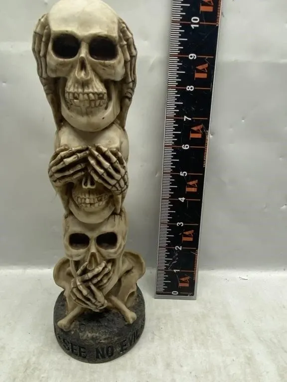 See No Evil / Hear No Evil / Speak No Evil skull