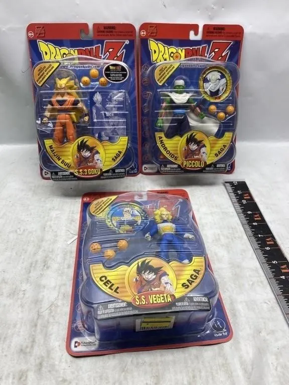 DBZ Action Figures: SS3 Goku, Piccolo, SS Vegeta