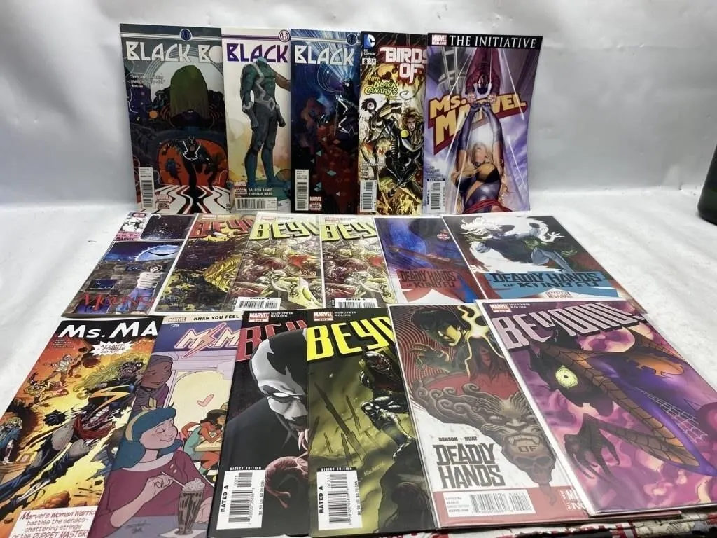 Marvel & DC Comics Lot: Black Bolt, Beyond, Ms.