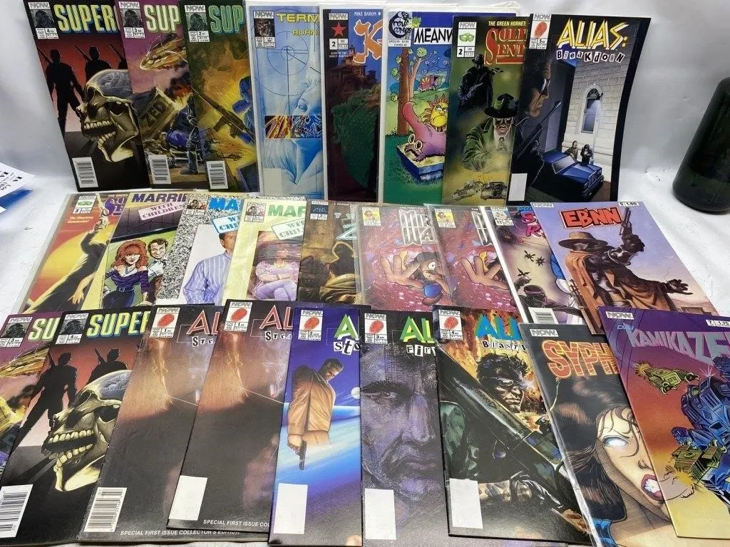 Now Comics Lot: Superman, Alias, Ebnn, Married w/