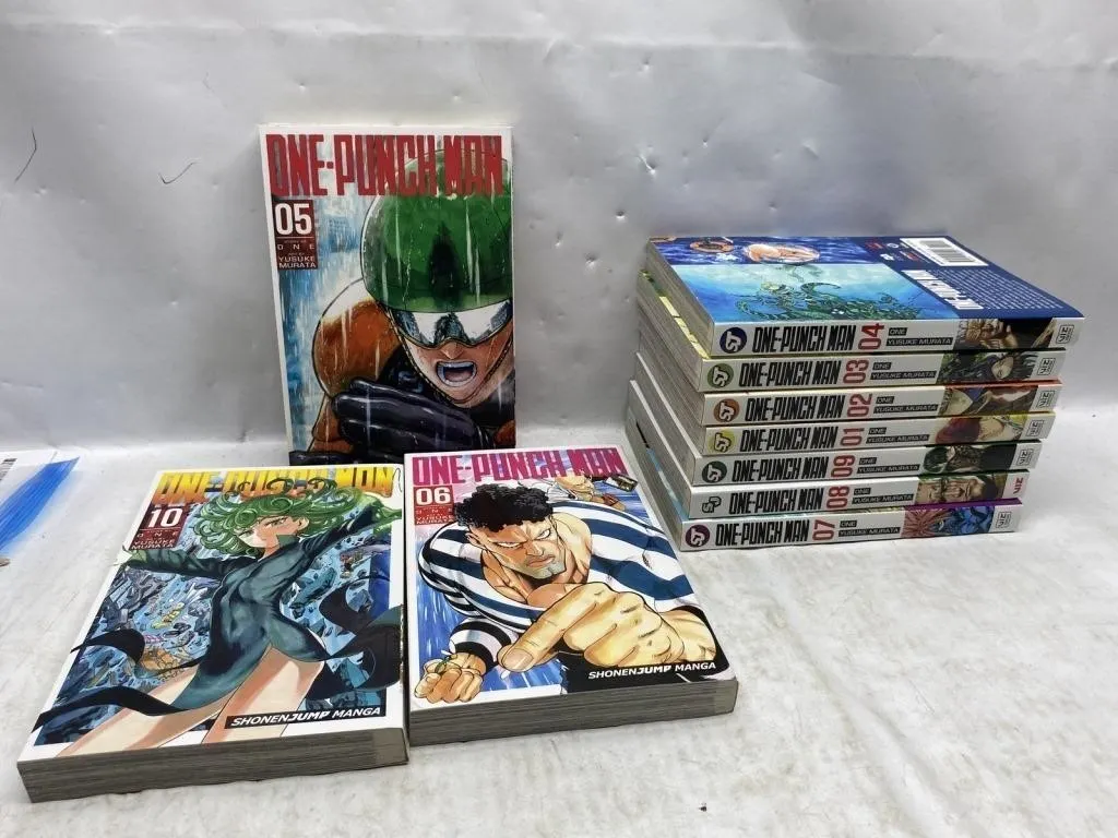 One-Punch Man Manga Vol. 1-10 Set (11 Books)