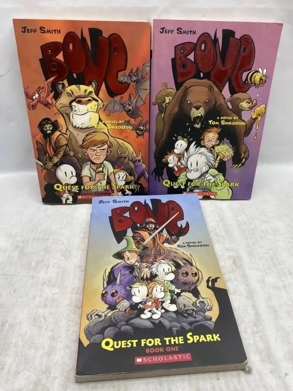 Bone: Quest for the Spark Books 1-3 by Jeff Smith