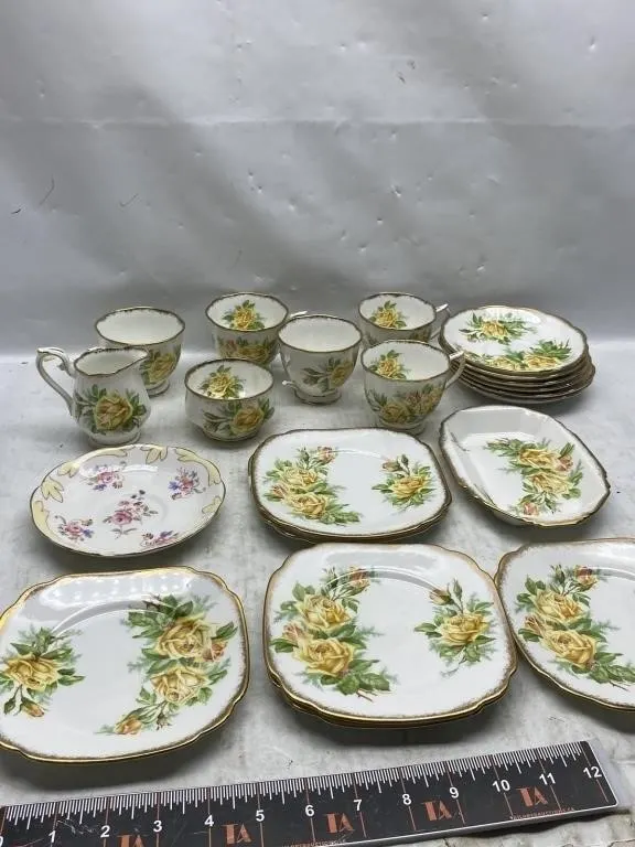 Royal Albert 'Tea Rose' bone china tea set