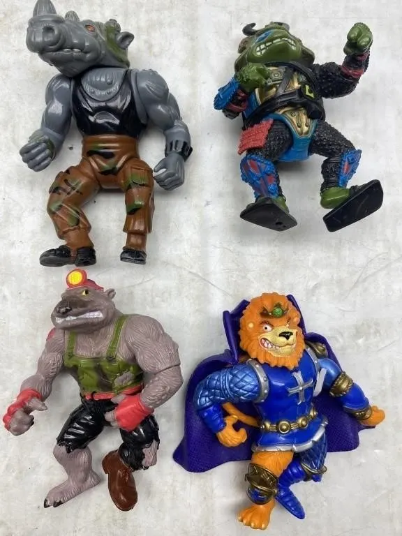 Vintage TMNT Action Figures Lot Playmates Mirage