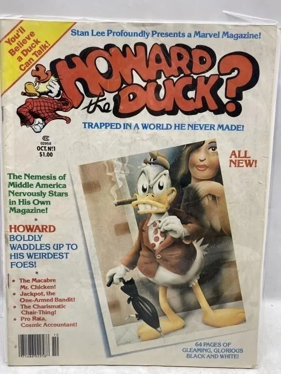 Howard the Duck #1 Marvel Comic Magazine (Oct