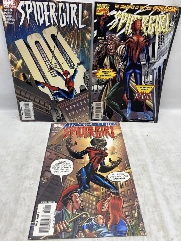 Spider-Girl Comic Book Lot: #100, #14 & #90