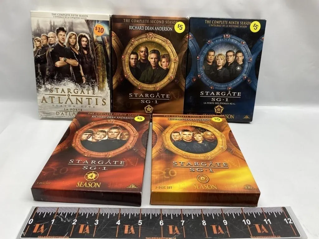 Stargate SG-1 & Atlantis DVD Season Sets (5)