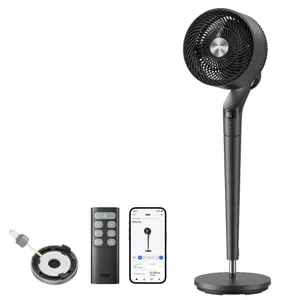 DREO 350S TurboPoly Pedestal Fan with Smart App, Black - MSRP $89.99 - SEE LINK