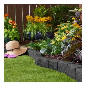 Ground Smart 4' Grey Cobblestone Edger - 2-Pack - MSRP $24.99