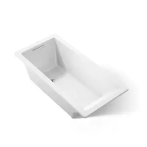 Kohler Underscore 66" x 32" Rectangular Soaking Bathtub with Center Drain in White MSRP $1,560 Appears New in Box