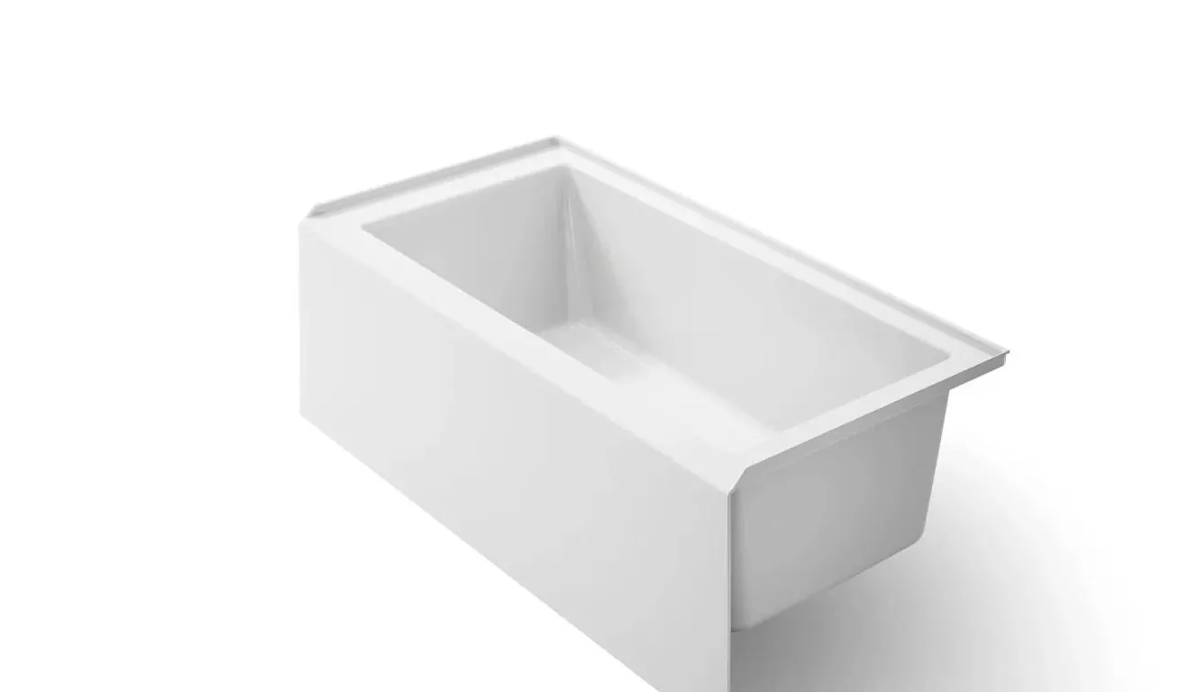 Kohler Underscore 60" Soaking Bathtub for Three Wall Alcove Installation with Right Drain and 68 Gallon Water Capacity MSRP $1,096 Appears New in Box