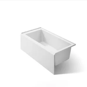 Kohler Underscore 60" Soaking Bathtub for Three Wall Alcove Installation with Right Drain and 68 Gallon Water Capacity MSRP $1,096 Appears New in Box