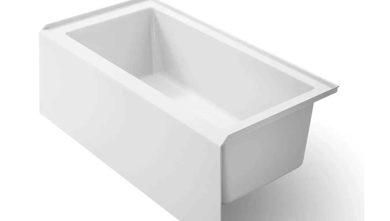 Kohler Underscore 60" Soaking Bathtub for Three Wall Alcove Installation with Right Hand Drain MSRP $1,081 Appears New in Box