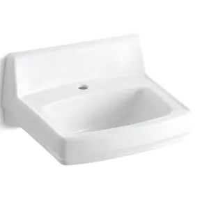 Greenwich 20.8" x 18.25" Wall Mounted Bathroom Sink in White Vitreous China MSRP $126 Appears New in Box