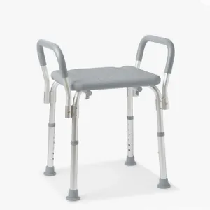 Medline G2-200KHX1 Shower Chair with Arms, without Back, Adjustable Height Appears New in Box