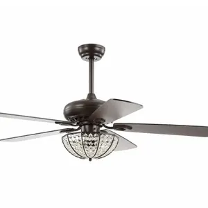 JONATHAN Y Lighting Joanna 52" 5 Blade LED Indoor Ceiling Fan with Remote Control MSRP $312 Appears New in Box
